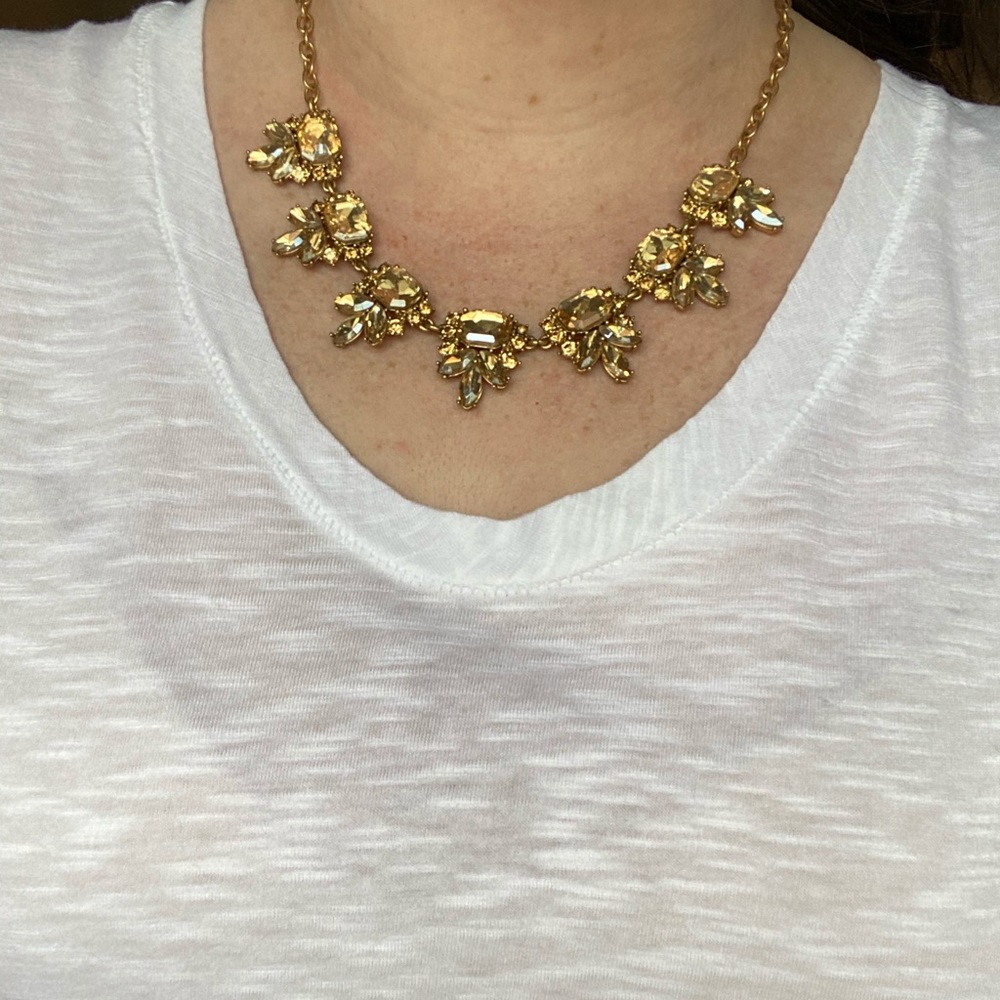 Elegant Gold Statement Necklace - J.Crew